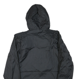 NIKE Mens Black Sports Logo Zip Jacket M Polyester Blend Lightweight Hooded