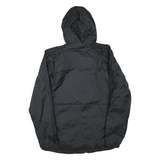 NIKE Mens Black Sports Logo Zip Jacket M Polyester Blend Lightweight Hooded