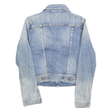 LEVI'S Womens Blue Denim Jacket XS Cotton Button Front Classic Fit Cropped Style