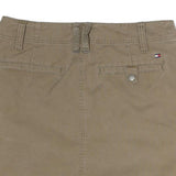 TOMMY JEANS Womens Beige Cotton Blend Straight Knee Length Skirt M Casual