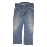 LEVI'S 501 Mens Jeans Blue Regular Straight Denim Medium W38 L30 Classic Button