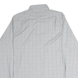 POLO RALPH LAUREN Mens Grey Check Shirt M Long Sleeve Button Collar Classic Fit