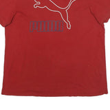 PUMA Mens Red Graphic T-Shirt XL Short Sleeve Crew Neck Sport Casual Wear