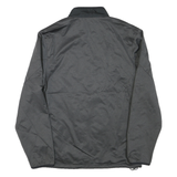 NIKE Mens Black & Grey Sports Zip Jacket S Polyester Blend Lightweight