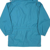 AQUA GUARD Mens Blue & Purple Outdoor Jacket S Polyester Blend Button Hooded