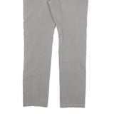 LEVI'S Mens Slim Grey Cotton Blend Trousers W34 L31 Zip Closure Stylish Fit