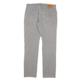 LEVI'S Mens Slim Grey Cotton Blend Trousers W34 L31 Zip Closure Stylish Fit