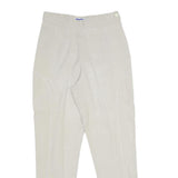 COLLECTION 5 Womens Cotton Blend Beige Regular Fit Straight Trousers W28 L28