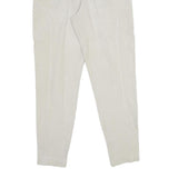 COLLECTION 5 Womens Cotton Blend Beige Regular Fit Straight Trousers W28 L28