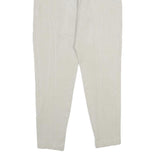 COLLECTION 5 Womens Cotton Blend Beige Regular Fit Straight Trousers W28 L28