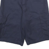 DICKIES Mens Navy Cargo Shorts L W34 Polyester Blend Workwear Casual