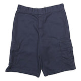 DICKIES Mens Navy Cargo Shorts L W34 Polyester Blend Workwear Casual