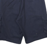 DICKIES Mens Navy Cargo Shorts L W34 Polyester Blend Workwear Casual