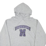 BADGER Mens Grey Northwestern Pullover Hoodie L Cotton Blend Casual