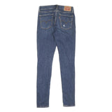 LEVI'S Womens Slim Blue Denim Jeans W26 L31 Distressed Cotton Blend Zip