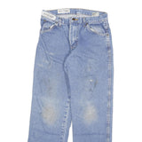DICKIES Mens Regular Blue Denim Jeans W30 L30 Classic Zip Cotton Blend