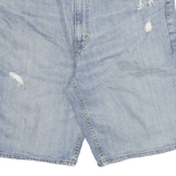 LEVI'S Mens Denim Blue Casual Cotton Blend Shorts 2XL W36 Light Wash Distressed