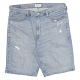 LEVI'S Mens Denim Blue Casual Cotton Blend Shorts 2XL W36 Light Wash Distressed