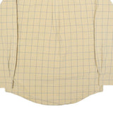 TIMBERLAND Mens Beige & Blue Check Shirt S Button-Down Collar Long Sleeve Casual