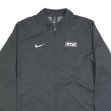 NIKE Mens Black Btn Zip Lightweight Polyester Jacket L Sports Activewear