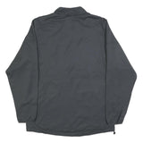 NIKE Mens Black Btn Zip Lightweight Polyester Jacket L Sports Activewear