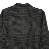 LOUIS FERAUD Womens Black Grey Houndstooth Wool Blend Button Jacket UK 16
