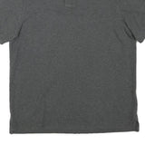 POLO RALPH LAUREN Mens Grey Short Sleeve Plain L Cotton Blend Polo Shirt