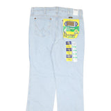 WRANGLER Mens Regular Fit Straight Leg Denim Light Blue W31 L32 Classic Zip