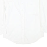 WRANGLER Mens White Button-Down Shirt S Classic Cotton Blend Casual