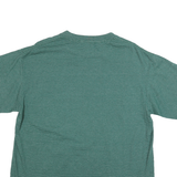TEEJAYS Mens Green Graphic T-Shirt L Short Sleeve Crew Neck Cotton Blend Jersey