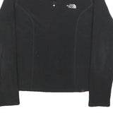 THE NORTH FACE Womens Black Plain Pullover Jumper Quarter Zip XS Outdoor