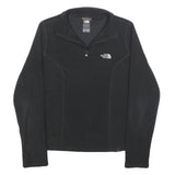THE NORTH FACE Womens Black Plain Pullover Jumper Quarter Zip XS Outdoor