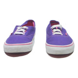 VANS Authentic Mens Lace-Up Trainers Purple Cotton Blend UK 8 Casual