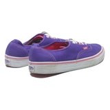 VANS Authentic Mens Lace-Up Trainers Purple Cotton Blend UK 8 Casual