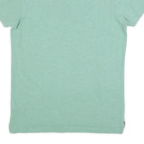TOMMY HILFIGER Mens Green Short Sleeve Plain Polo Shirt M Cotton Blend