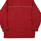 TOMMY HILFIGER Mens Red Jacket L Polyester Blend Zip Hooded Outdoor