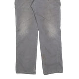 DICKIES Mens Relaxed Grey Cotton Blend Jeans W34 L32 Workwear Zip Closure
