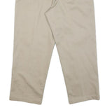 DOCKERS Mens Cotton Blend Beige Regular Straight Trousers W34 L26 Classic Casual