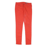 TOMMY HILFIGER Womens Red Regular Fit Skinny Denim Jeans Cotton Blend W30 L29