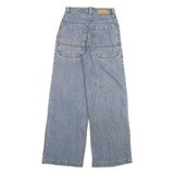 JINZHIGE Womens Jeans Blue Loose Straight Denim Medium W24 L29 Wide Leg Casual