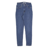 LEVI'S 721 Womens Slim Skinny Denim Medium W26 L26 Zip Cotton Blend Jeans