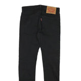 LEVI'S Mens Jeans Black Slim Skinny Denim Raw W28 L30 Stylish Zip Closure