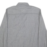 LEVI'S Mens Grey Slim Cotton Shirt S Casual Long Sleeve Button Pocket