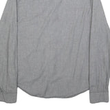 LEVI'S Mens Grey Slim Cotton Shirt S Casual Long Sleeve Button Pocket