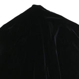 PIERRETTE B Womens Black Velvet Jacket L Cotton Blend Oversized Classic Stylish