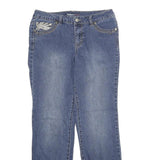 STYLE & CO Womens Regular Blue Denim Rinse W30 L30 Embellished Pocket Jeans