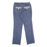STYLE & CO Womens Regular Blue Denim Rinse W30 L30 Embellished Pocket Jeans