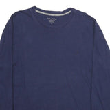 NAUTICA Mens Blue Long Sleeve Crew Neck T-Shirt L Classic Cotton Casual