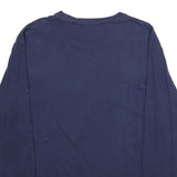 NAUTICA Mens Blue Long Sleeve Crew Neck T-Shirt L Classic Cotton Casual