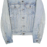 LEVI'S Mens Blue Cotton Denim Jacket L Button Closure Classic Fit Plain Chest